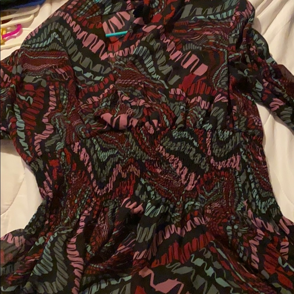 A black and purple long sleeve shirt